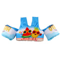 Cartoon-themed children's inflatable arm swimming ring life jacket in polyester.