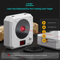 Infrared laser counting dry fire training target with ABS housing, magnetic plate, and Type-C cable on table