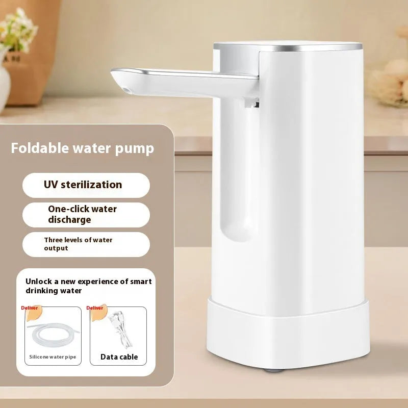 Touch control LCD folding water pump for bucket tables with ABS plastic body