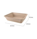 Brown disposable biodegradable cat litter box showing its small box design and waterproof construction.