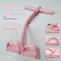 Purple TPR pedal pulling rope fitness accessory with a puller for waist and arm exercises.