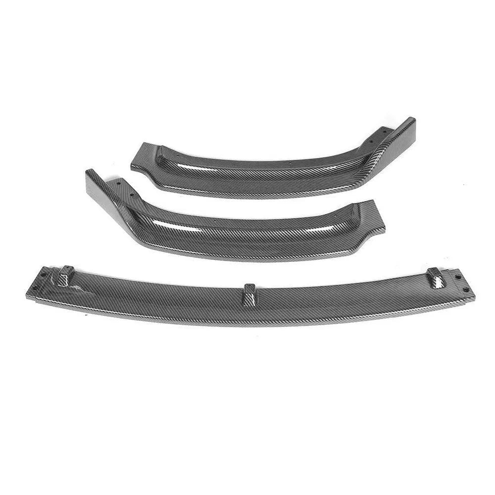 Bright black polypropylene front bumper lip spoiler for BMW 3 Series F30 and F35 models