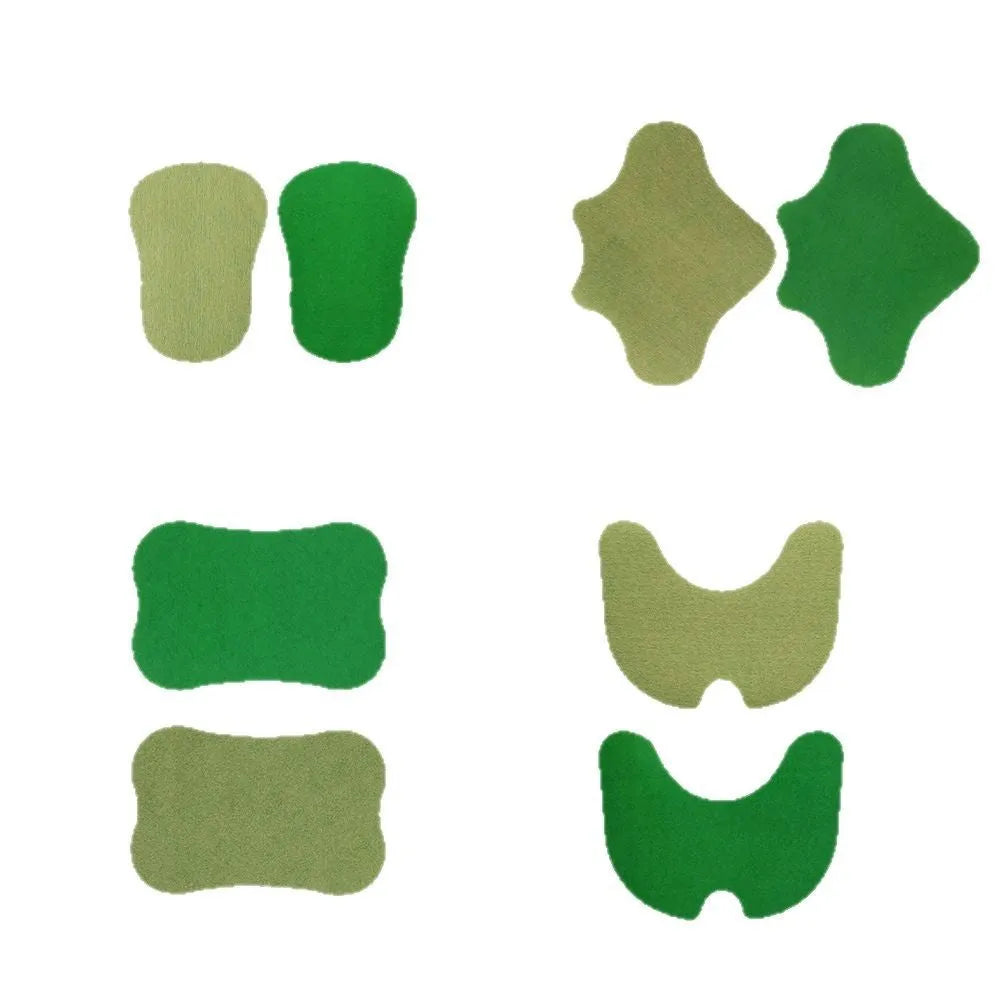 Chinese mugwort herbal patches pack with 12 stickers for knee, lumbar, cervical and foot application