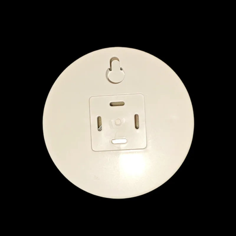 Small round night lamp with side push key, 86mm diameter, white light option