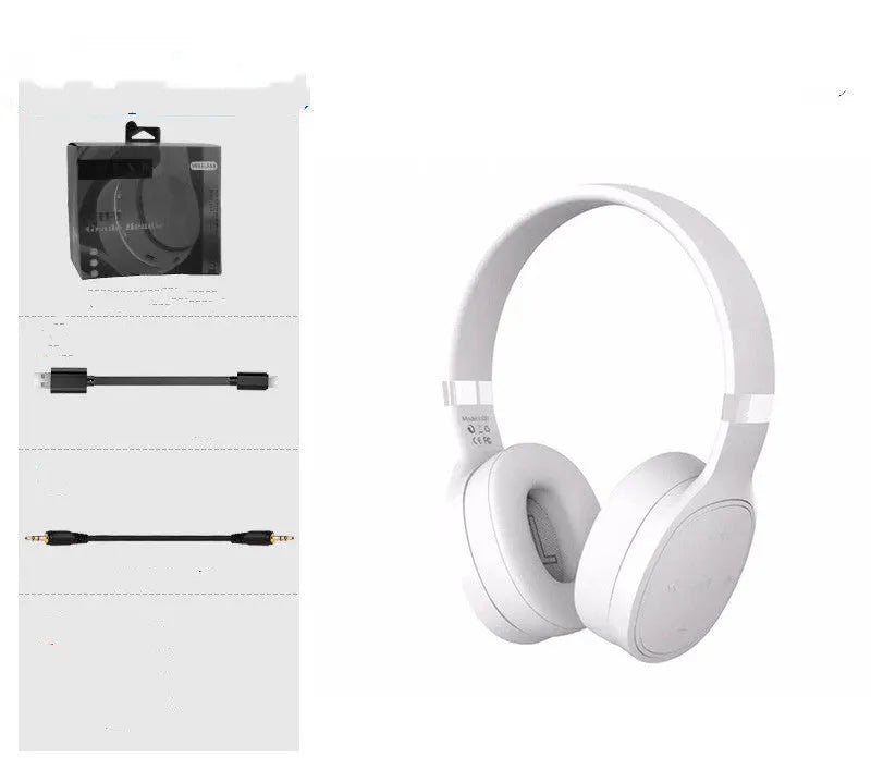 Wireless Bluetooth headset in black with true wireless stereo and USB charging port