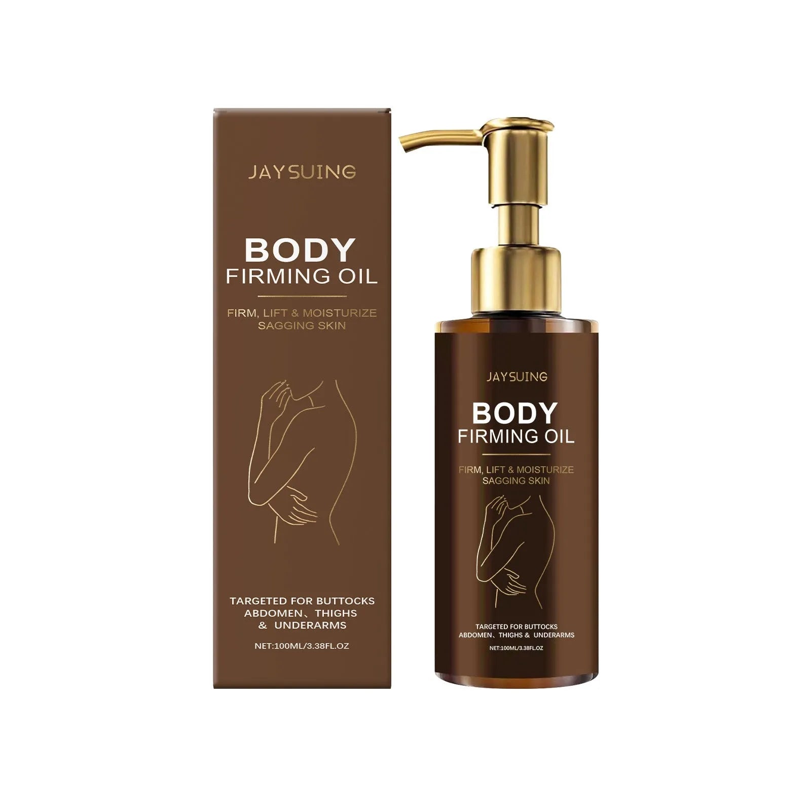 100ml bottle of nourishing and firming body oil for dry skin treatment