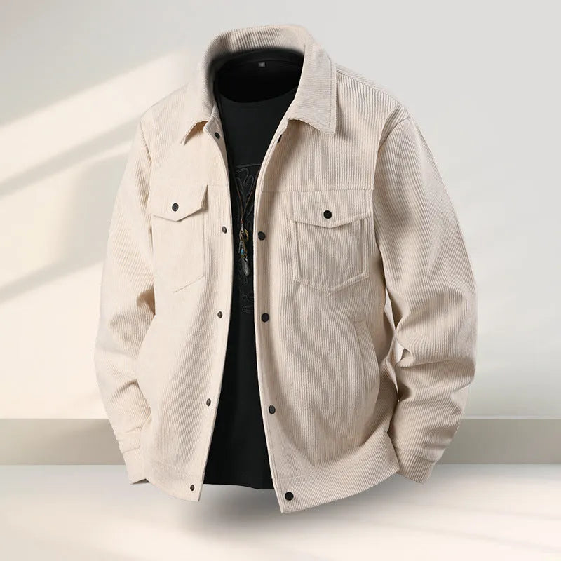 Men's slim fit Lycra coat in black, coffee, white, or green with vinyl lining