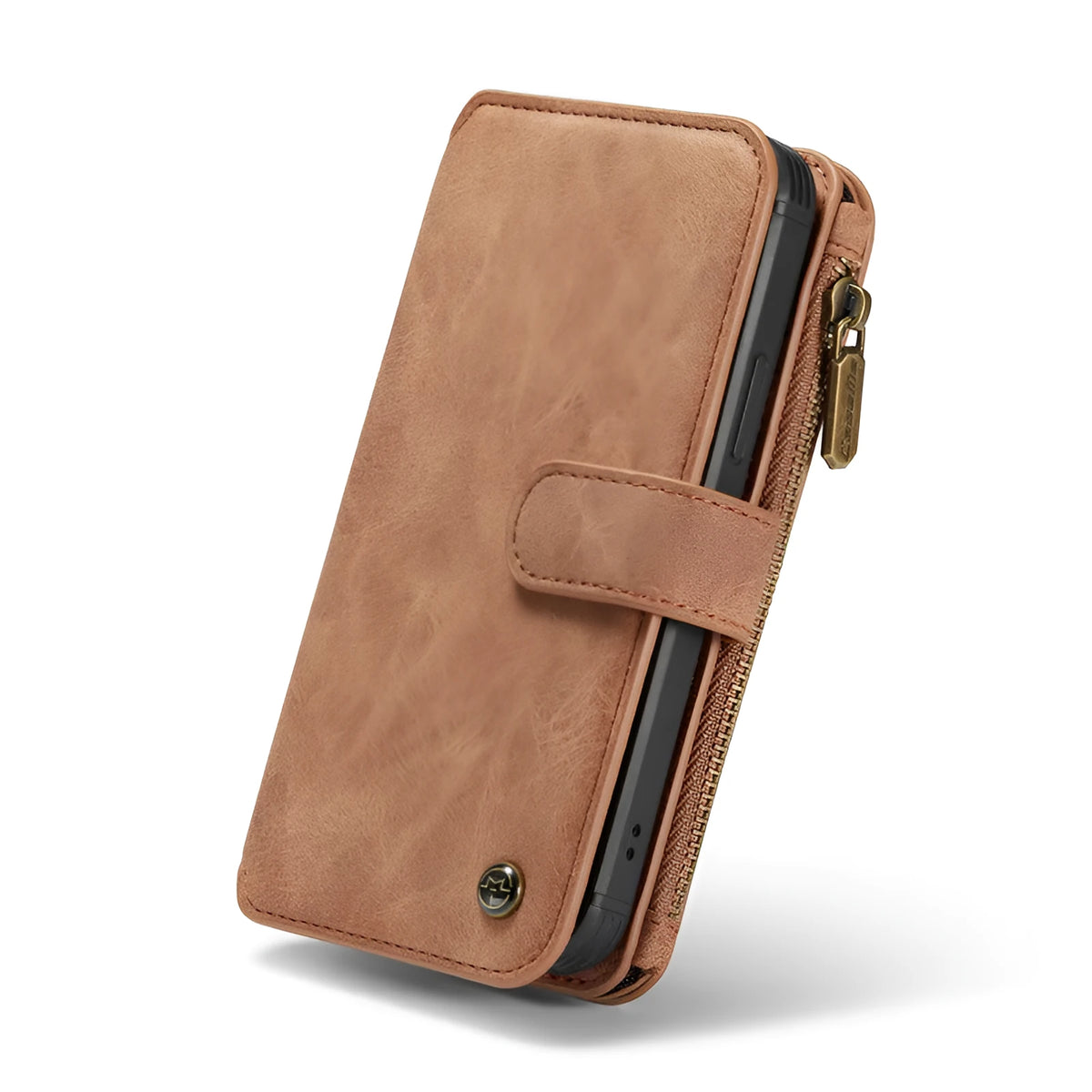Mobile phone split flip case in imitation leather compatible with iPhone models