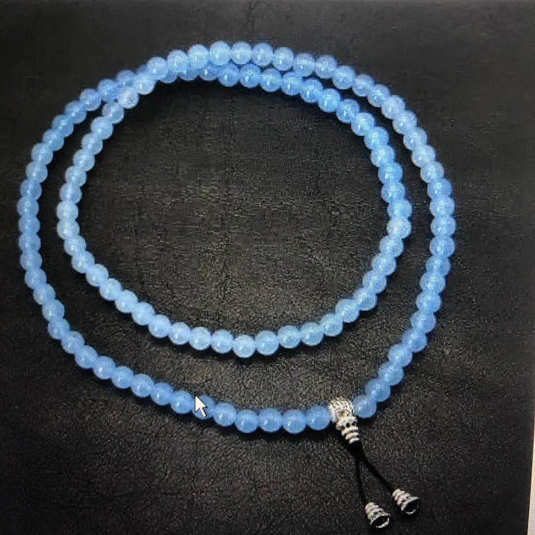 Handmade alloy volcano white turquoise natural stone bracelet with obsidian, lava, and tiger eye beads