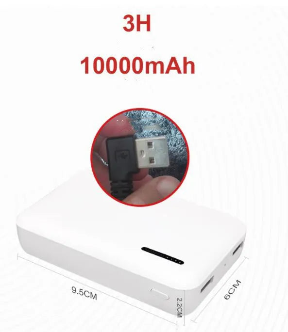Dark grey USB heated blanket made of coral fleece with 8 carbon fibre heating sheets, 150x85cm size, lying flat on a surface