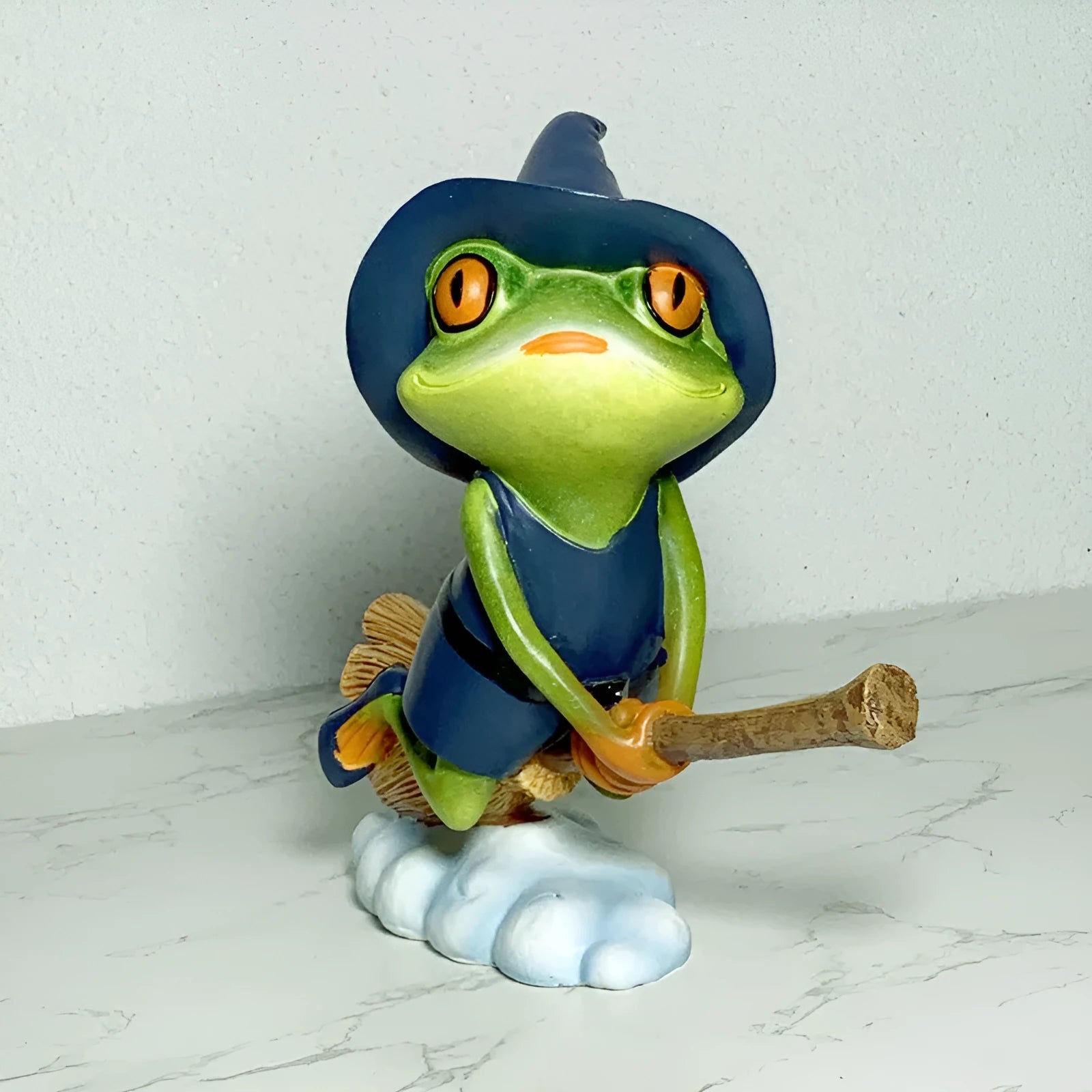 Magic Yoga Frog home ornament in RDW123 colour, a European style plastic and resin micro landscape decoration.