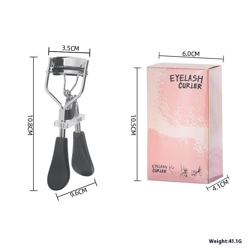 A4 with comb eyelash curler in black ribbon comb colour made from carbon steel and ABS