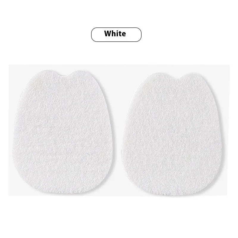 White felt anti-wear tongue stickers for sports shoe protection