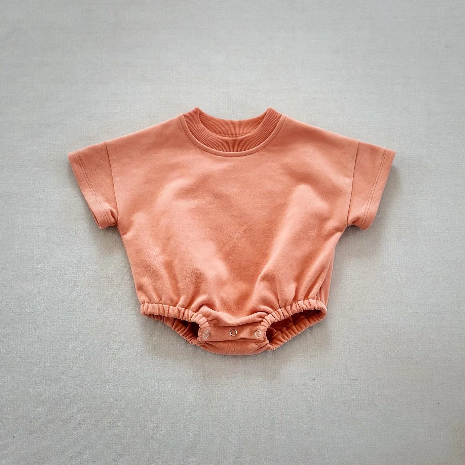 New Korean style cotton infant romper triangle jumpsuit short sleeve hide hooks closure suitable height 59cm to 90cm