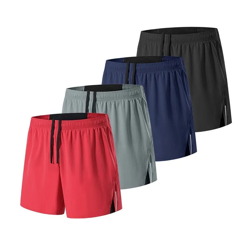 Men's black high-waist loose-fit off-road running shorts for marathon and cross-country.