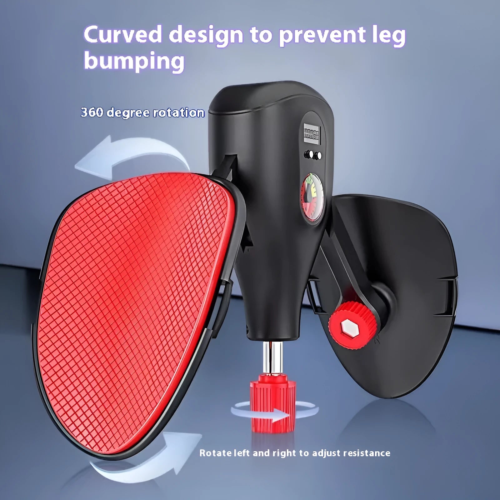 Men's black Kegel trainer for PC muscle exercise with optional straps and handle