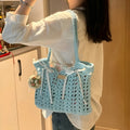 Hand-woven wool bag with floral pattern in one of six available style designs