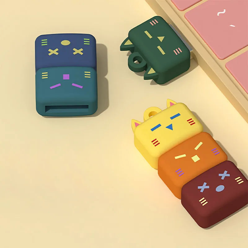 Large capacity Mini Cartoon USB flash drive with OTG adapter for mobile phone and computer dual use