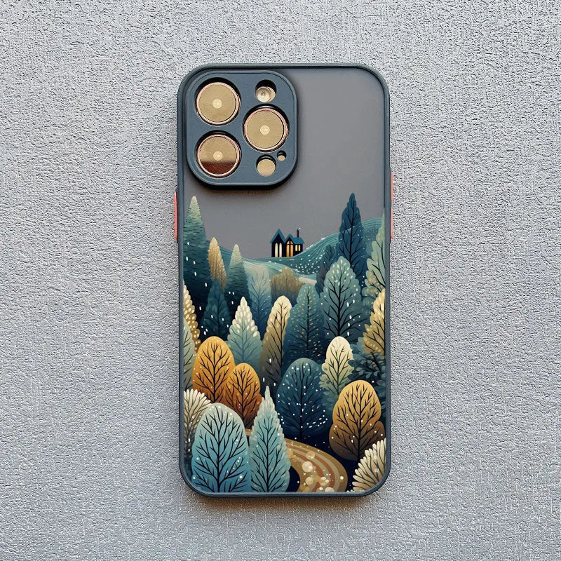 Forest Snow Advanced Green hard PC phone case for Apple iPhone with sprayed matte finish