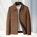 Men's casual jacket with shirt lapel collar in polyvinyl alcohol fiber fabric available in four colours