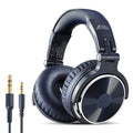 Pro-10 wired monitoring headset with 50mm driver and built-in microphone in black