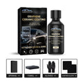 Automotive graphene ceramic coating kit with 70ml bottle, sponge, towel, gloves and coating cloths