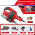 Lithium battery pipe sewer unblocking machine with 7m steel cable and two batteries