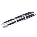 Pair of black ABS car side air outlet stickers for hood and side door modification