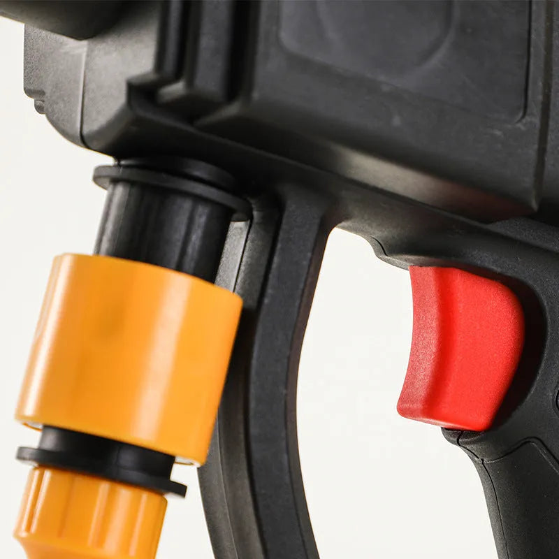 Cordless 21V lithium battery portable car washer in ABS, with water gun and charger set