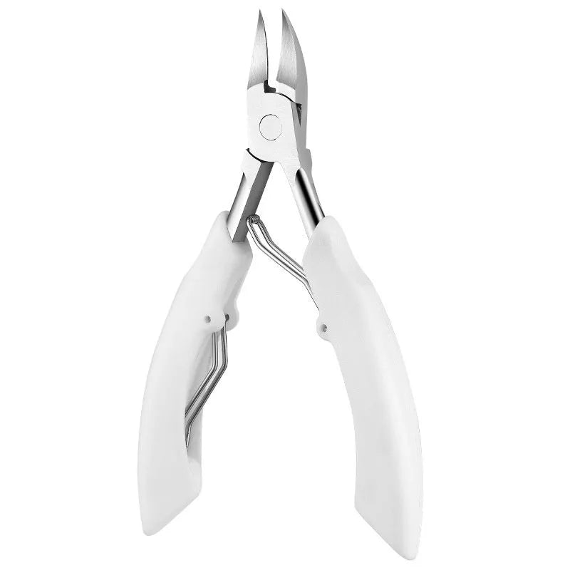 Bevel olecranon groove nail clippers in choice of five colours: black, red, blue, pink, white.
