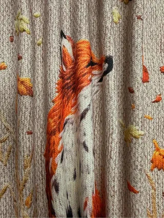 Loose fit digital printed t-shirt with lapel collar on a hanger