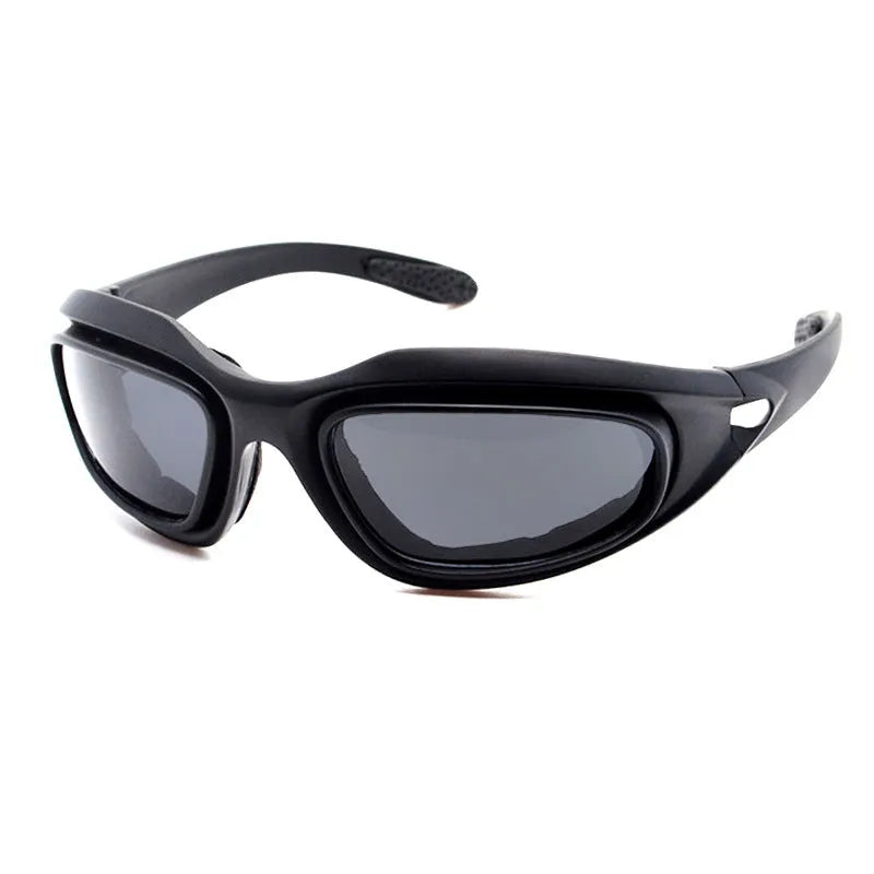 Tactical polarised sunglasses for cycling with full-rim PC sports frame