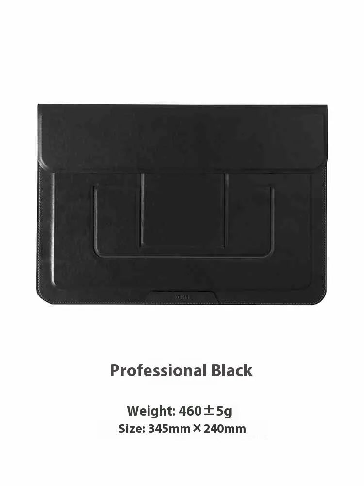 13.3-inch laptop bracket bag with integrated dual-angle design in black and brown business styles
