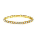High-grade Light Luxury Rhinestone Bracelet For Women with Special-interest Design Unisex Alloy Geometry Style Travel Commemoration Gift Silver or Gold Claw Chain 17cm 19cm 21cm Sizes Electroplating Finish