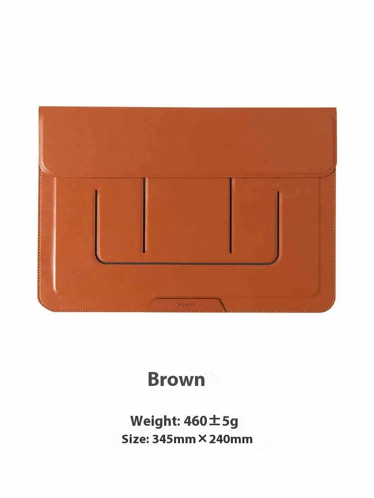 13.3-inch laptop bracket bag with integrated dual-angle design in black and brown business styles