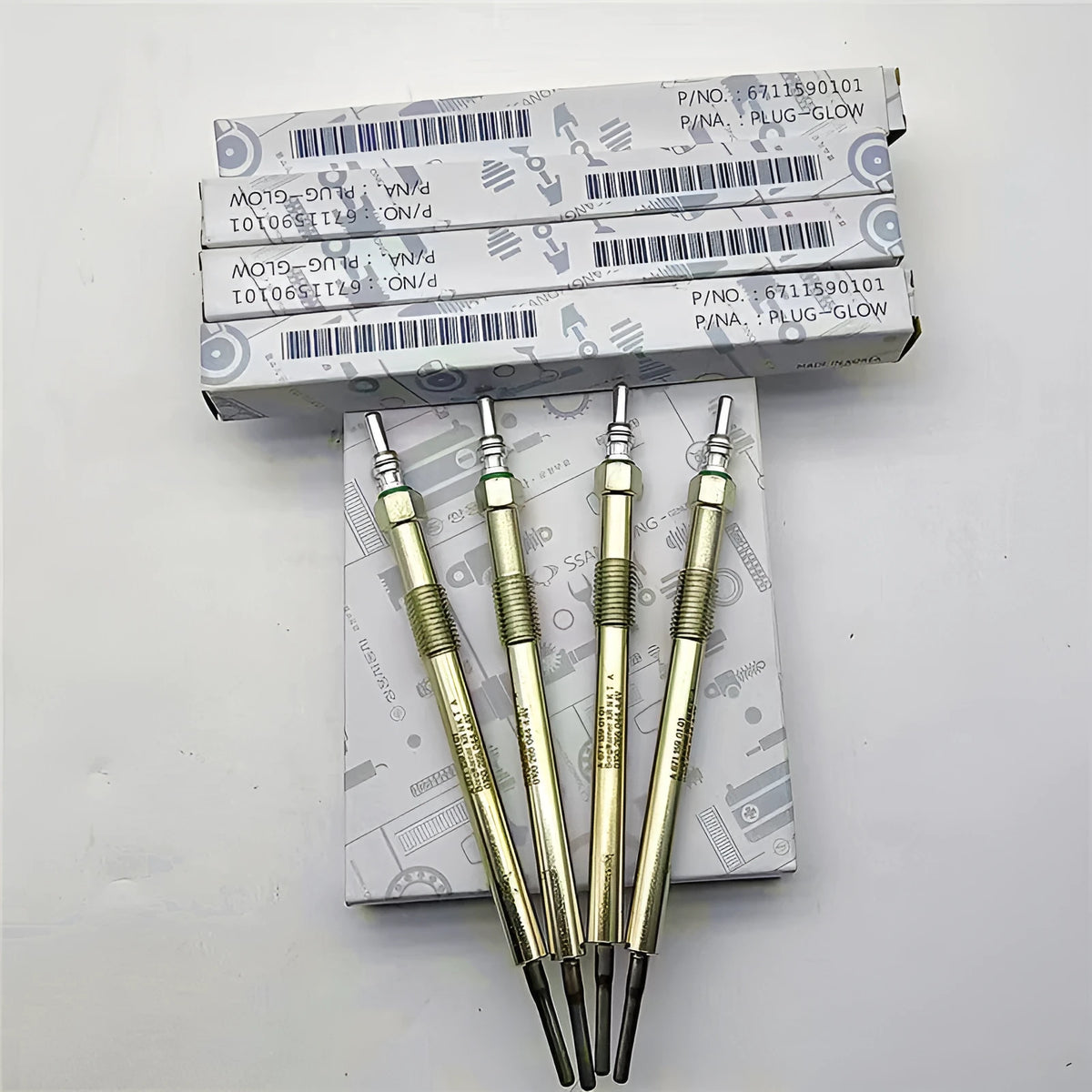 Double Dragon preheating plug 11cm composite material glow plug for automotive diesel engine