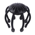 Black and white USB-powered head massagers with multiple vibrating claws for scalp relaxation.