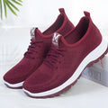 Breathable anti-slip mesh lace up casual shoes in black with low heel and fabric upper