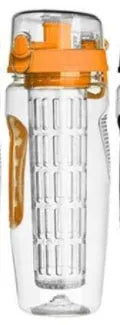 32oz Tritan fruit infuser water bottle with fruit cup in leakproof BPA-free design