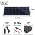 Outdoor solar panel with dual USB ports for charging mobile phones and tablets