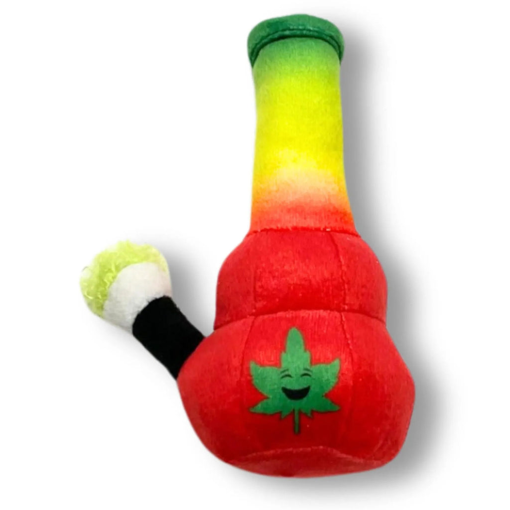 Kettle-shaped plush dog toy with squeaker, 24 cm bite-resistant pet chew toy