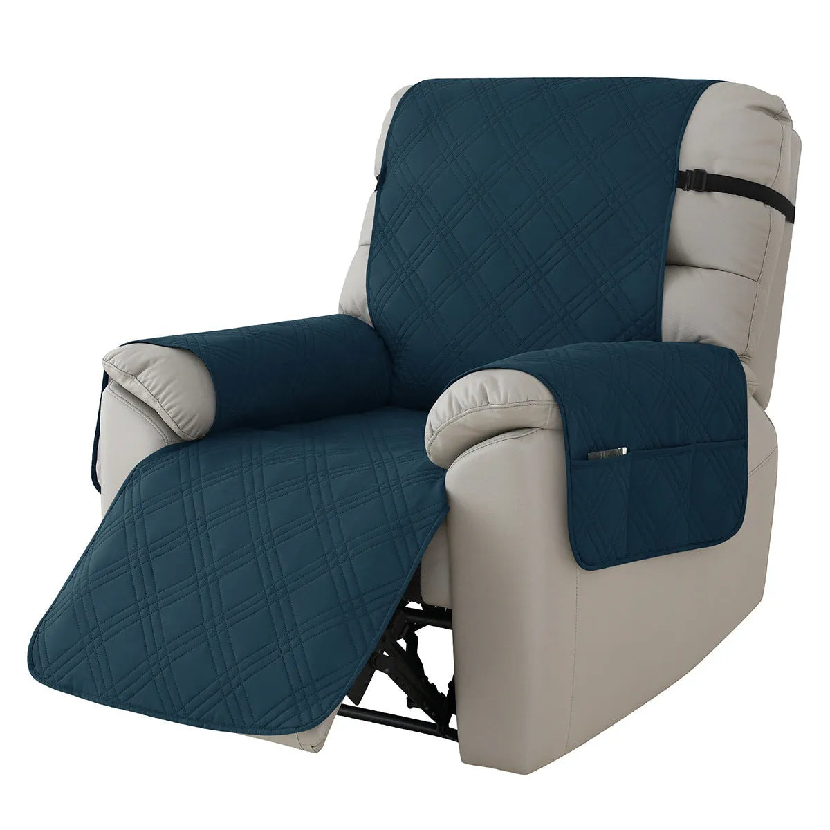 Waterproof quilted cover for a Chivas massage chair sofa in a choice of eight colours including burgundy and peacock blue.
