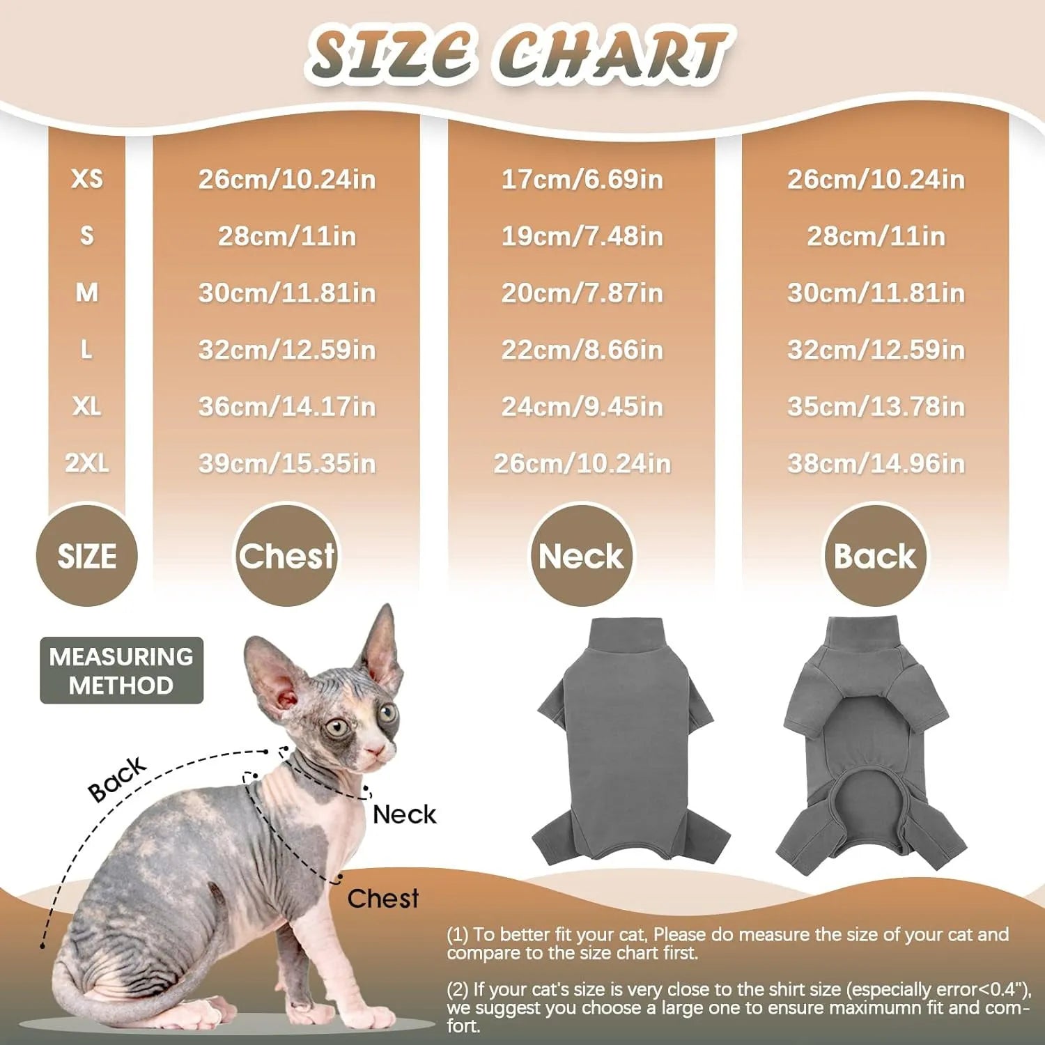 Grey sphynx cat wearing soft turtleneck winter sweater with two leg openings and semi-turtleneck design