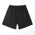 Solid colour men's modal boxer shorts on a white background, showing high-waist design