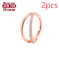 F136 titanium alloy nose ring in silver, gold, black, rose gold, and colourful finishes showing 1.2mm gauge.