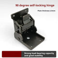 Furniture foot corner folding hinge in nickel silver finish for cabinet doors