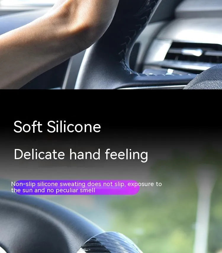 Steering wheel assist ball with silicone construction and metal bearing booster for single-hand driving