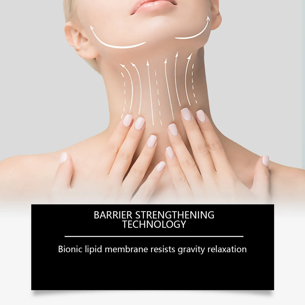 50g jar of lifting and tightening neck cream with collagen and hyaluronic acid.