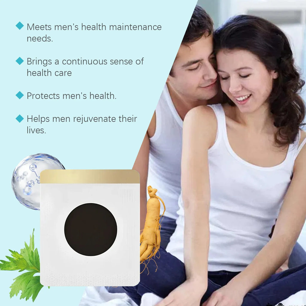Pack of 10 herbal navel patches with moxa leaf and Asian ginseng ingredients