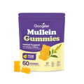 Container of Mullein Gummies dietary supplement with verbena officinalis leaf extract, showing 60 soft candies